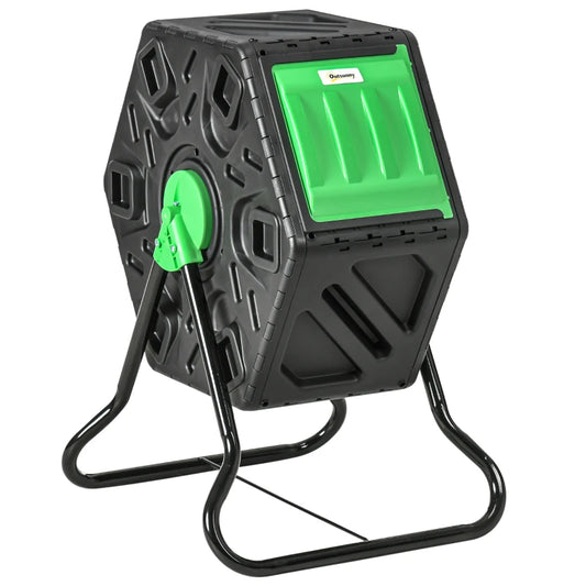 the eco friendly garden compost bin that can hold up to 65L and just keep your garden thriving, get the ideas to the soil and make a home extension outdoors with the garden of you dreams. easy to set up and use make your lifestyle even better with this amazing buy. free and fast delivery, best way to reuse food waste and other organic wastes form the kitchen,  