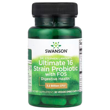 Dr. Stephen Langer's Ultimate 16 Strain Probiotic with FOS, 3.2 Billion CFU - 60 vcaps