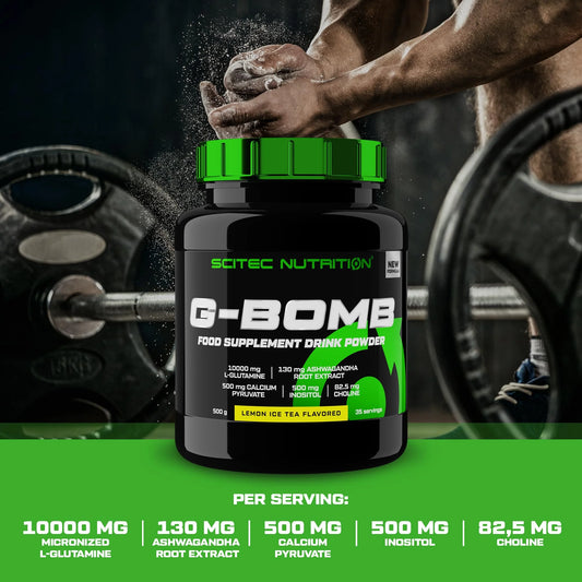 G-Bomb, Lemon Ice Tea - 500g (L-Glutamine)
