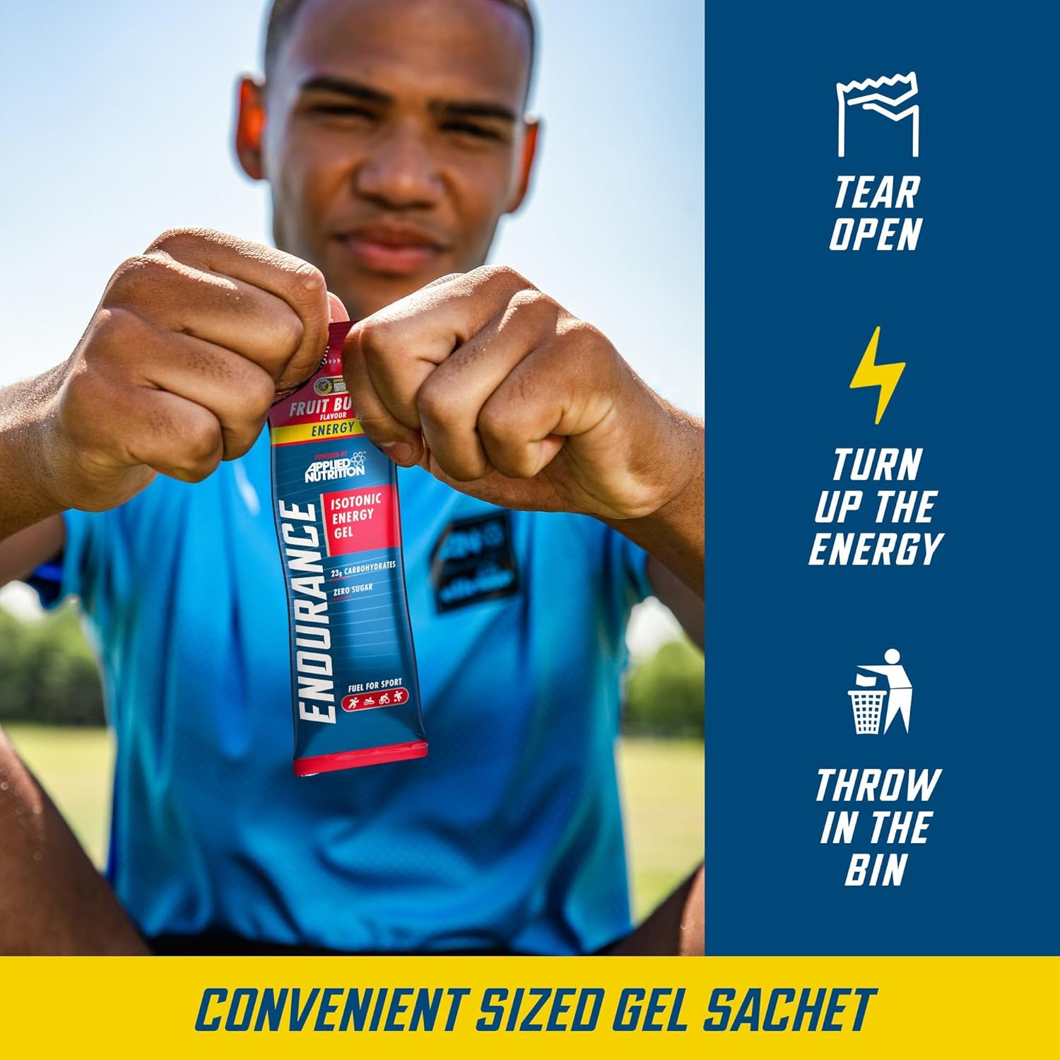 Endurance Energy Isotonic Energy Gel 20 x 60g sales image for applied nutrition