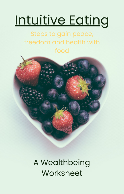 a worksheet on intuitive eating