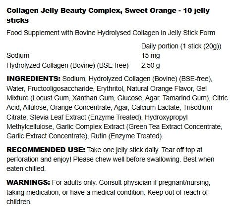 Collagen Jelly Beauty Complex - 10 jelly sticks