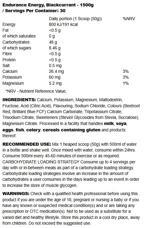 Endurance Velocity-Fuel 1.5kg - Applied Nutrition
