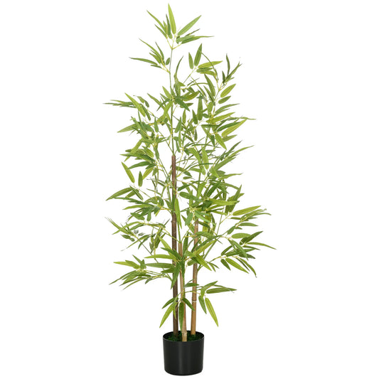 Artificial Plant Bamboo. Artificial Tree Height 120 cm with Pot for Home Indoor Decor