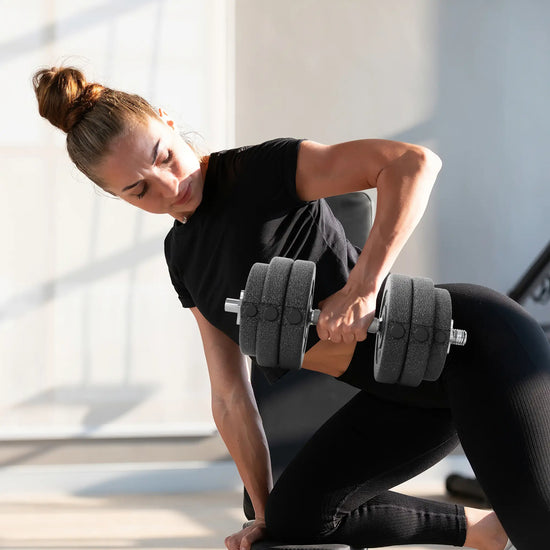 no gym membership no problem, achieve most fitness goals with these adjustable dumbbells and give your health, fitness, wellbeing and or lifestyle journey a much needed investment, get that workout in at any time you want as they are easy to clean store and use in the home, bedroom, living room, garden or office and much more. whether  you have 10min or 2hours the varying weight are great to use in many situations if you are busy or have plenty of time.  