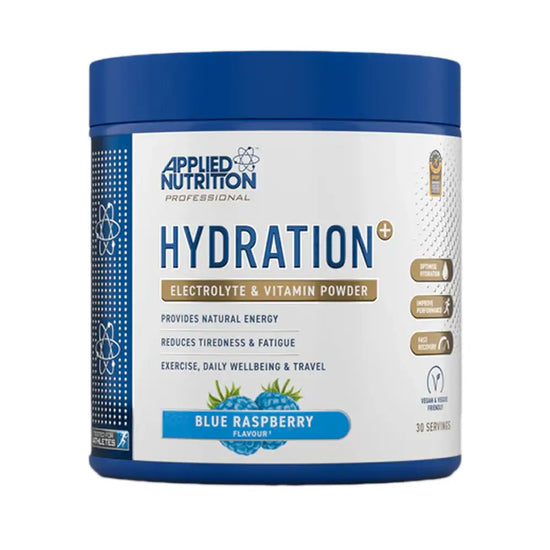 Hydration+ 240g in blue raspberry by applied nutrition 