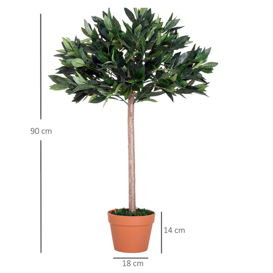 3ft Artificial Olive Tree Indoor Plant Greenery for Home Office Potted in An Orange Pot