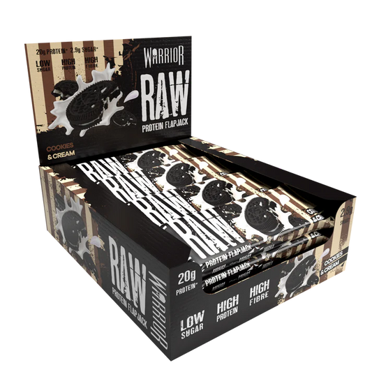 Warrior Raw Protein Flapjacks Box of 12