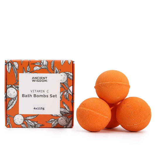 Aromatherapy Quartet- Set of 4 Vitamin C Bath Bombs