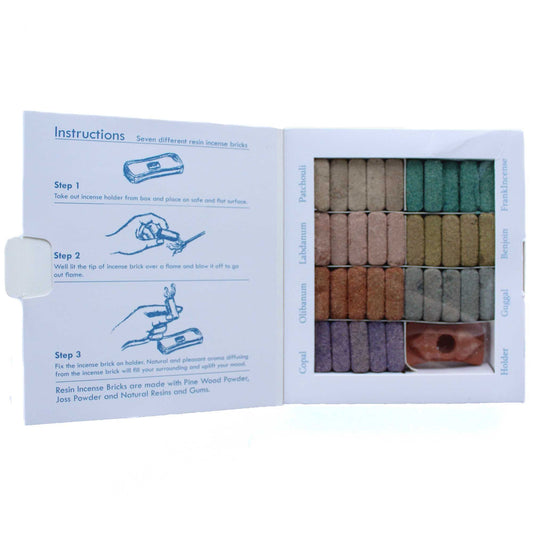 Wild Wilder West - 70 Incense Smudge Bricks & Burner Set