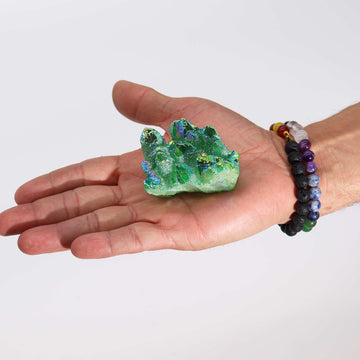 Aura Green Flame - Enhanced Quartz