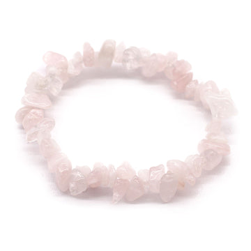 Gem-Chipstone Bracelet - Rose Quartz