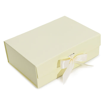 Flat Pack Gift Box - Large  - Ivory