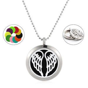 Aromatherapy Wings Essential Oil Diffuser Necklace