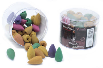 Unfragranced Assorted Back Flow Cones (aprox 45)