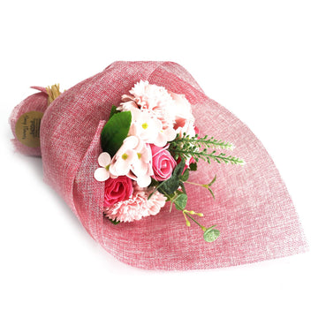 Pink Standing Soap Flower Bouquet
