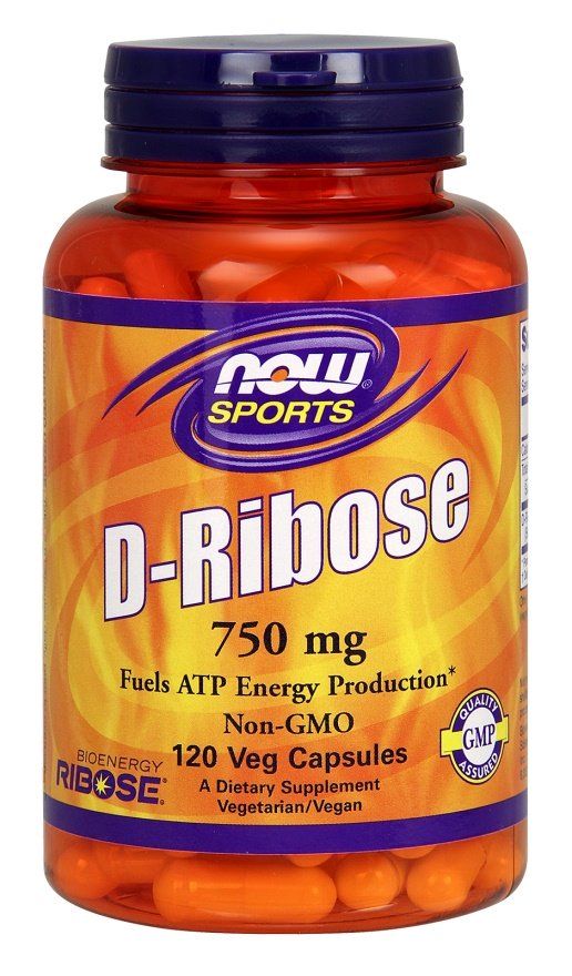 D-Ribose - 750mg - 120 vcaps (Now Foods)