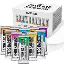 BioTechUSA Protein Zero Bar, Flavour Mix - 10x50g
