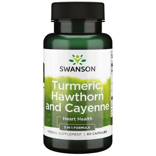 Swanson Turmeric, Hawthorn & Cayenne - 60 Caps