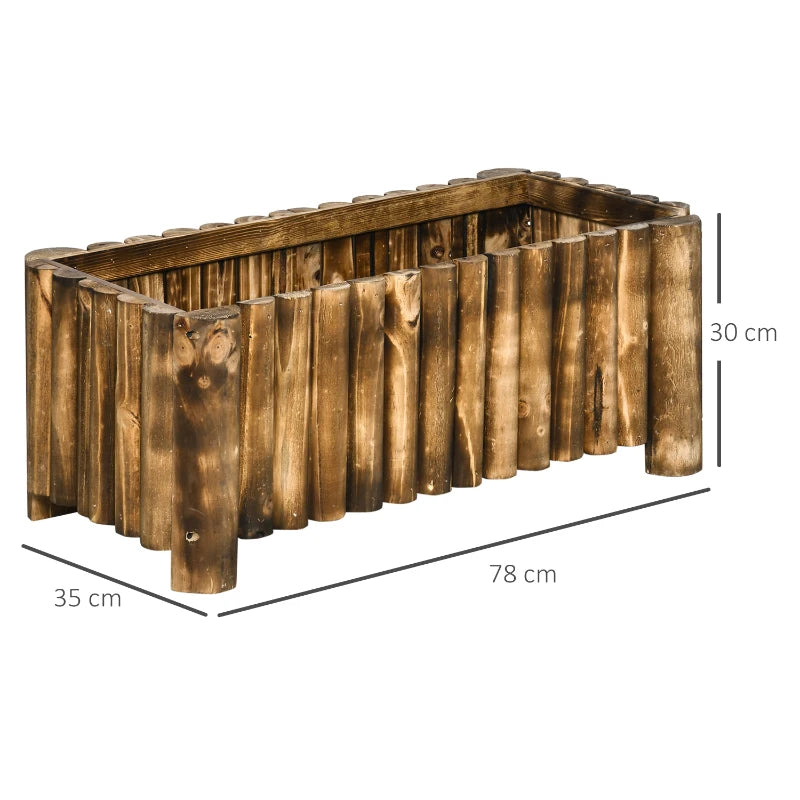 amazing planter of for the garden to grow many things, flowers, start a tree, food, plants and other things. with a nice wood effect around the size let the wave of natural calm wash over you. the 52 L can help you plant a few things so it leave good flexibility combined with the feeling of being outdoors to boost your wellbeing on the regular along with the satisfaction of hard work on your desired seeds and care. 