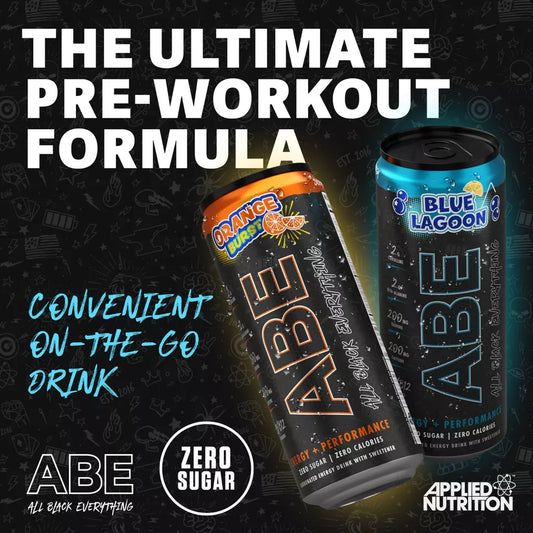 Applied Nutrition`s ABE Energy Performance Cans - 12 x 330 ml.