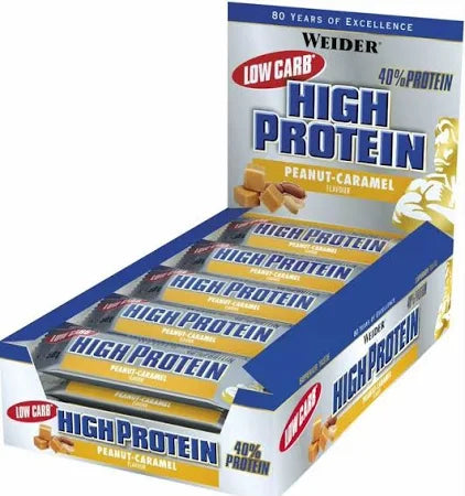 40% Low Carb/High Protein Bar - (24 x 50g) - Weider