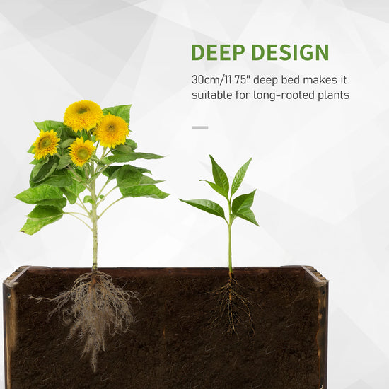 amazing planter of for the garden to grow many things, flowers, start a tree, food, plants and other things. with a nice wood effect around the size let the wave of natural calm wash over you. 