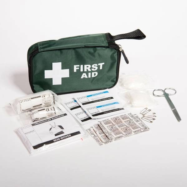 the essential first aid kit for all vehicles, for the commenters, short trips and people that work from a set of wheels, keep the peace of mind alive with the all the bits needed in a emergency, good for the home to, save some space as this kit comes with a nice bag to hold it all together.  